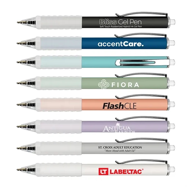 Bliss Gel, Soft Touch Rubberized Hybrid Ink Gel Pen with Grip... from ASI 67675 Liqui-Mark Corp