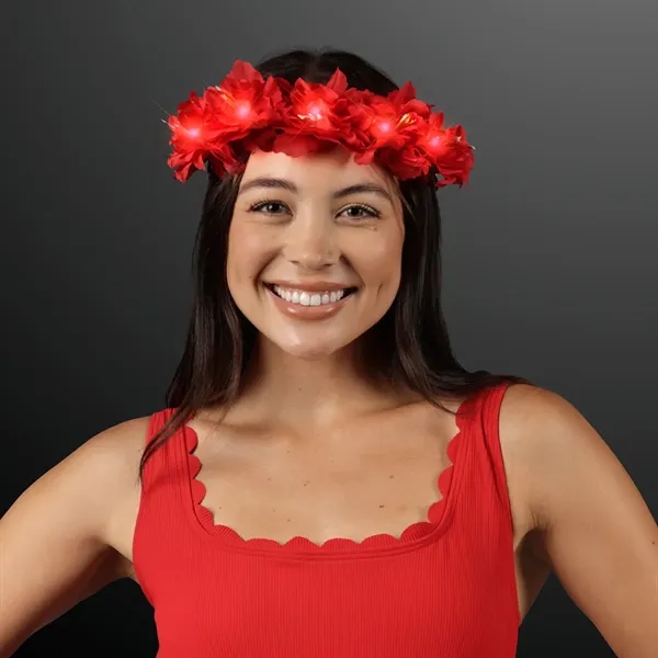 LED Flower Halo Crown, One Size Fits All. No Imprint, Blank... from ASI 34194 ALightPromos / Alight Promotional Products