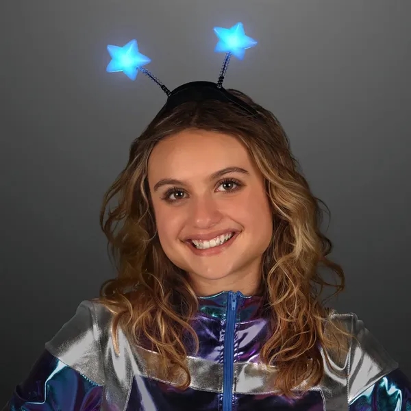 Blank or Imprinted. Light up blue star head boppers.... from ASI 34194 ALightPromos / Alight Promotional Products