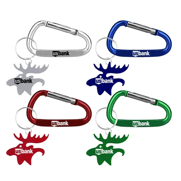 Moose, Deer, Elk shape bottle opener key chain.... from ASI 74585 Nu Promo International / Nu Promo Line