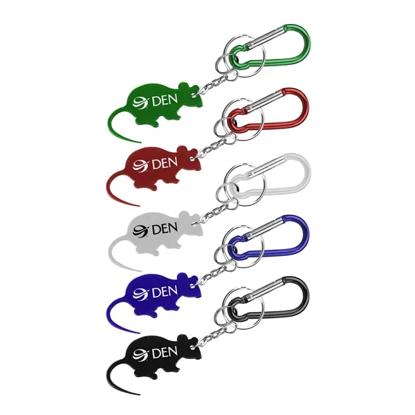 Rat / Mouse shape bottle opener with key chain.... from ASI 74585 Nu Promo International / Nu Promo Line