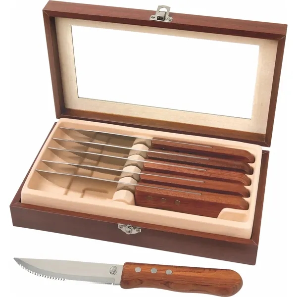 Niagara Cutlery™ Rosewood 6-Piece Steak Knife Set... from ASI 89320 Starline USA Inc