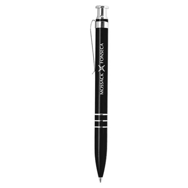 Click-action ballpoint pen with slim, lacquer finish barrel.... from ASI 90859 Tempo Industries Inc / Tempoline