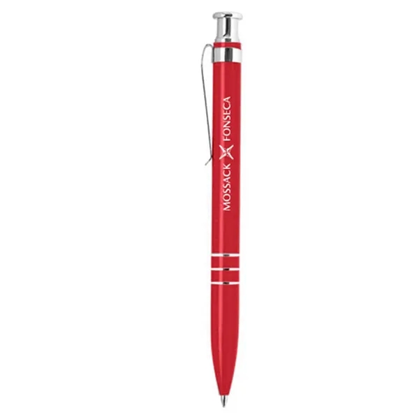 Click-action ballpoint pen with slim, lacquer finish barrel.... from ASI 90859 Tempo Industries Inc / Tempoline