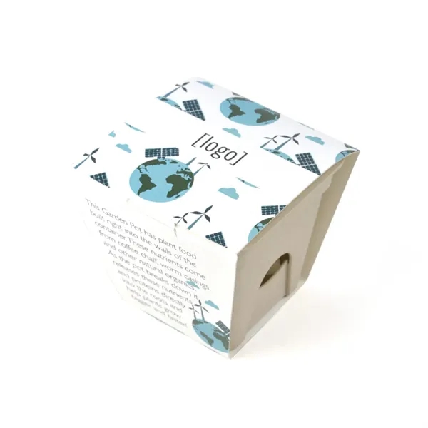 Mini planting kit, cardstock wrap with plantable medallion.... from ASI 40646 Bloomin Promotions / Bloomin' Promotions™