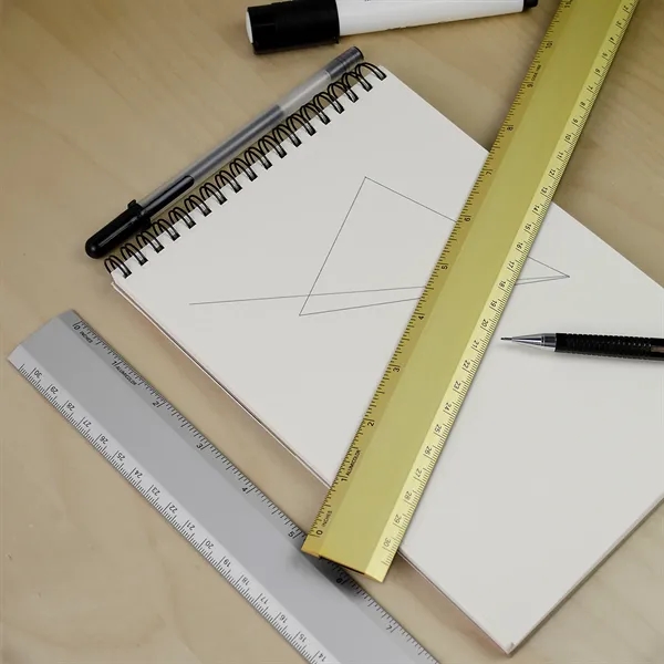 Aluminum 12" desk ruler.... from ASI 34910 Alumicolor / Alumicolor
