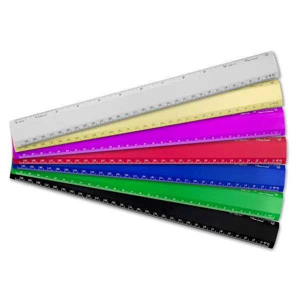 Aluminum 12" desk ruler.... from ASI 34910 Alumicolor / Alumicolor