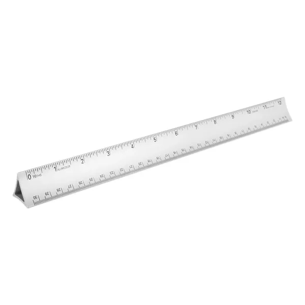 Aluminum 12" common man 3-sided ruler.... from ASI 34910 Alumicolor / Alumicolor