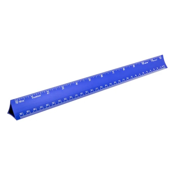Aluminum 12" common man 3-sided ruler.... from ASI 34910 Alumicolor / Alumicolor