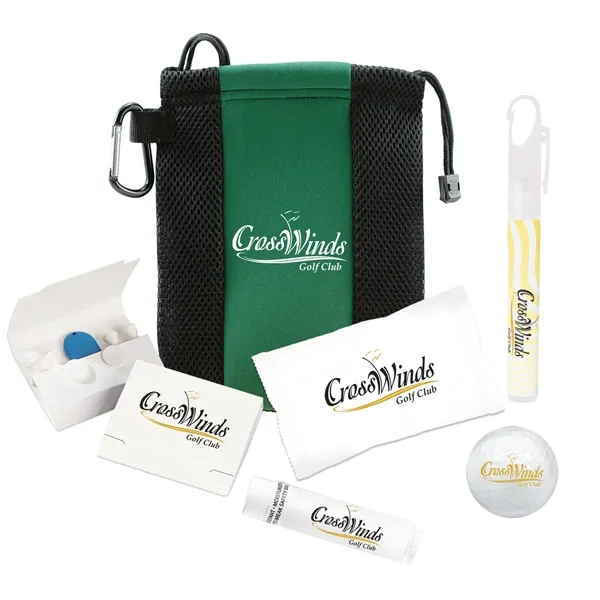 Golf kit in mesh drawstring bag.... from ASI 44900 NC Custom (CI/Lanco) / Lanco