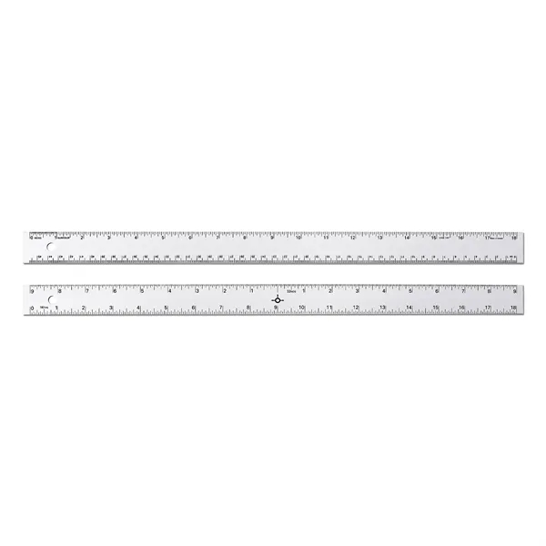 Aluminum 18" straight edge ruler with center finding back.... from ASI 34910 Alumicolor / Alumicolor