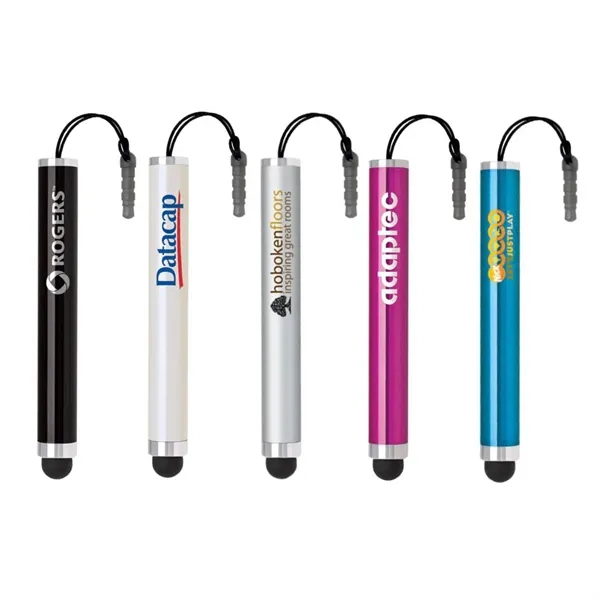 Mini aluminum stylus with earphone jack adapter. Works on all touch... from ASI 90859 Tempo Industries Inc / Tempo Tempoline