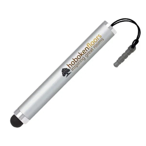Mini aluminum stylus with earphone jack adapter. Works on all touch... from ASI 90859 Tempo Industries Inc / Tempo Tempoline