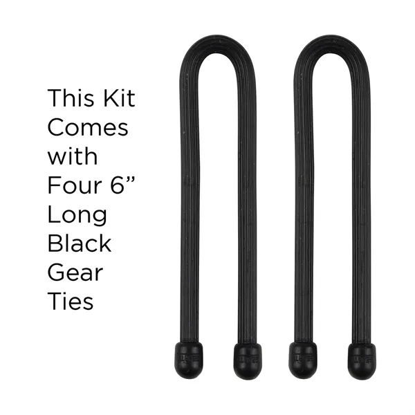 This kit comes with four black 6" ties, and two black... from ASI 46170 Compass Industries Inc