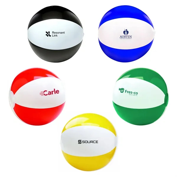 6" inflatable two-tone beach ball.... from ASI 63549 Jornik Manufacturing Corp / Jornik