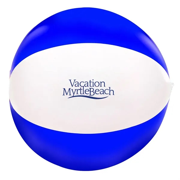 16" inflatable two-tone beach ball with customization.... from ASI 63549 Jornik Manufacturing Corp / Jornik