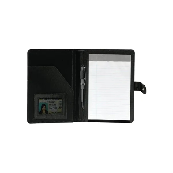 PVC junior size padfolio with snap closure, inside flap pocket, pen... from ASI 68507 The Magnet Group / Perfect Line