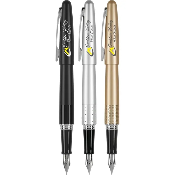 Metropolitan Collection fountain refillable pen with brass barrel and stainless steel... from ASI 78110 Pilot Corporation Of America / PILOT PEN