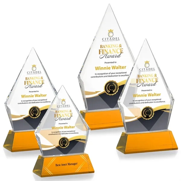 Shelton VividPrint™ Award on Newhaven Base - Amber... from ASI 84592 St Regis Group / St Regis