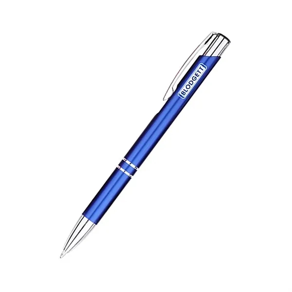 Ballpoint pen with retractable mechanism, aluminum barrel and chrome plated accents.... from ASI 90859 Tempo Industries Inc / Tempoline