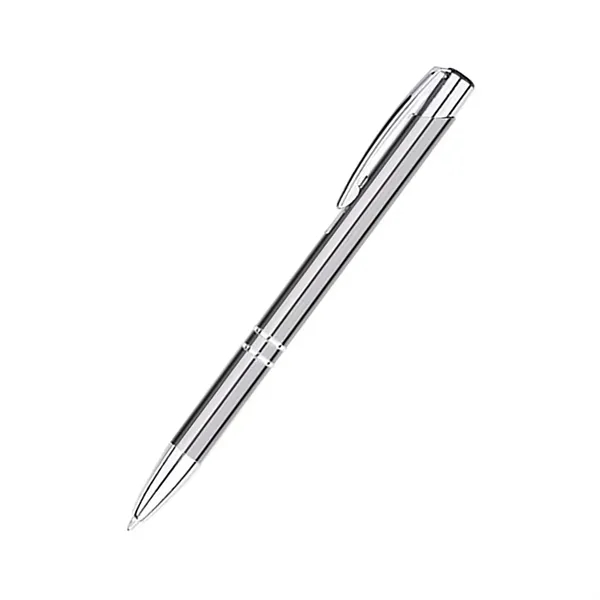 Ballpoint pen with retractable mechanism, aluminum barrel and chrome plated accents.... from ASI 90859 Tempo Industries Inc / Tempoline