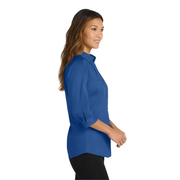 Port Authority Ladies 3/4-Sleeve SuperPro Twill Shirt.... from ASI 84863 SanMar