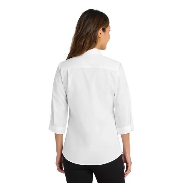 Port Authority Ladies 3/4-Sleeve SuperPro Twill Shirt.... from ASI 84863 SanMar