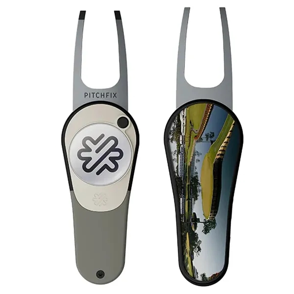 Pitchfix XK golf divot tool with a removable ball marker on... from ASI 38120 Ball Pro / Diversified Quality Kitchenware