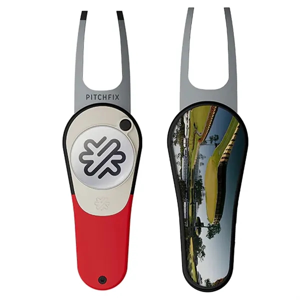 Pitchfix XK golf divot tool with a removable ball marker on... from ASI 38120 Ball Pro / Diversified Quality Kitchenware