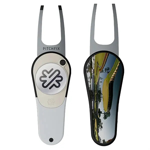 Pitchfix XK golf divot tool with a removable ball marker on... from ASI 38120 Ball Pro / Diversified Quality Kitchenware