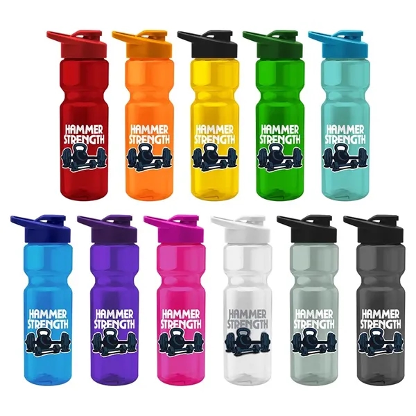 28 oz. recycled PET bike bottle with transparent design and extra... from ASI 88060 Snugz/USA Inc