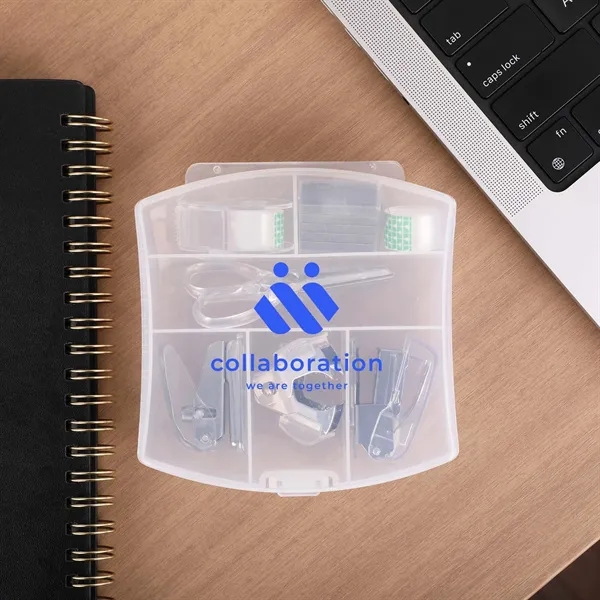 Office kit that includes tape and tape holder, stapler and staples,... from ASI 61966 HPG / Beacon Promotions