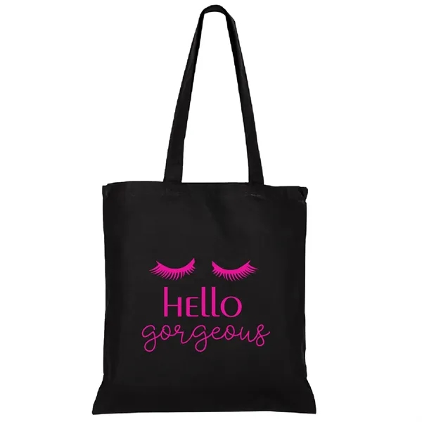 Colored convention cotton canvas tote bag plus 1 color silkscreen imprint... from ASI 37218 Athena Promo (tm)