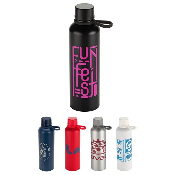 25 oz Recycled Aluminum Bottle with Silicone Loop... from ASI 36730 Ariel Premium Supply Inc