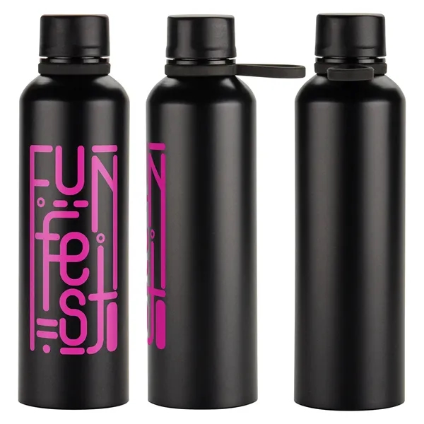 25 oz Recycled Aluminum Bottle with Silicone Loop... from ASI 36730 Ariel Premium Supply Inc
