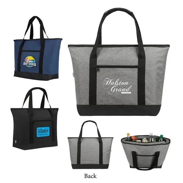 Shoreline RPET 24-Can Cooler Tote Bag... from ASI 67866 Logomark/Valumark