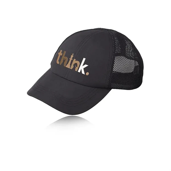 Mesh performance cap with six panel design, polyester sweatband and elastic... from ASI 39552 BEL Promo