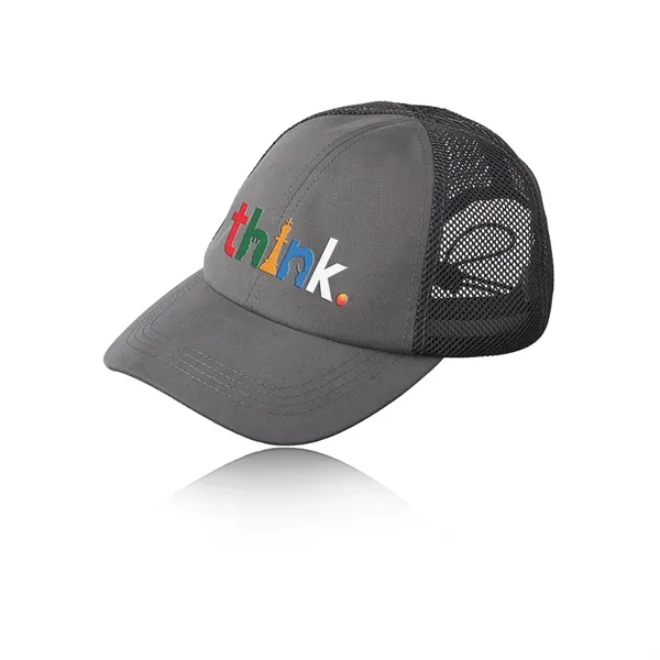 Mesh performance cap with six panel design, polyester sweatband and elastic... from ASI 39552 BEL Promo