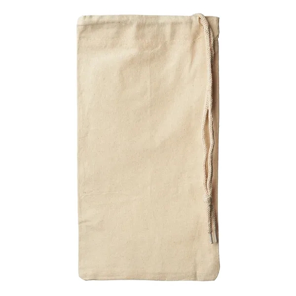 6.25" x 13" cotton wine bag with drawstring closure.... from ASI 39552 BEL Promo