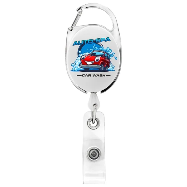 Carabiner retractable badge reel with belt clip back... from ASI 49470 DEVARA