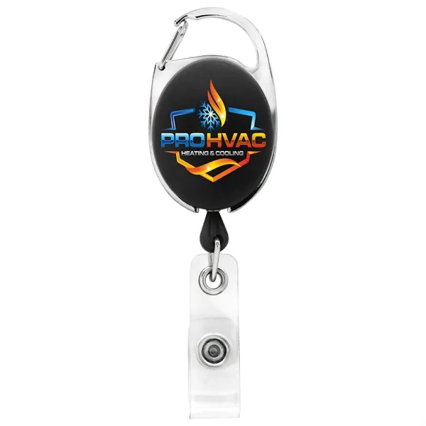 Carabiner retractable badge reel with belt clip back... from ASI 49470 DEVARA