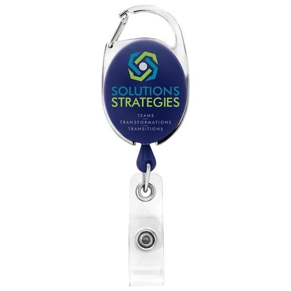 Carabiner retractable badge reel with belt clip back... from ASI 49470 DEVARA