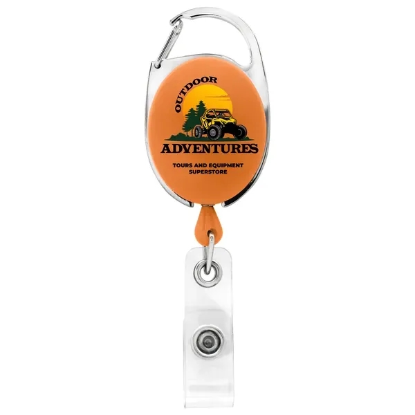 Carabiner retractable badge reel with belt clip back... from ASI 49470 DEVARA