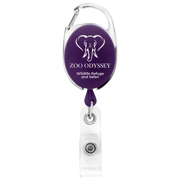 Carabiner retractable badge reel with belt clip back... from ASI 49470 DEVARA