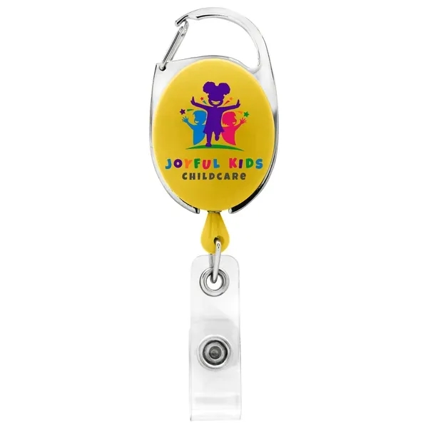 Carabiner retractable badge reel with belt clip back... from ASI 49470 DEVARA