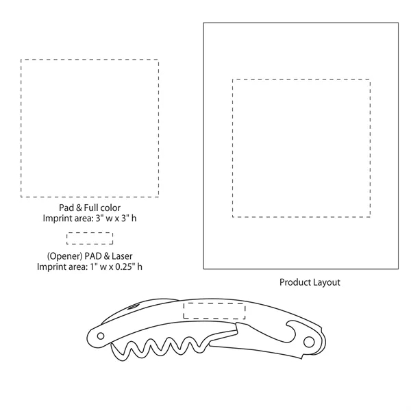 Wine Opener and Stopper Set in a Light Wood Case... from ASI 79535 Primetime / Primetime