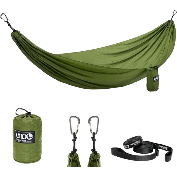 TravelNest Hammock with Straps Combo with full color woven label, premium... from ASI 72657 Active Life Promo / Active Life