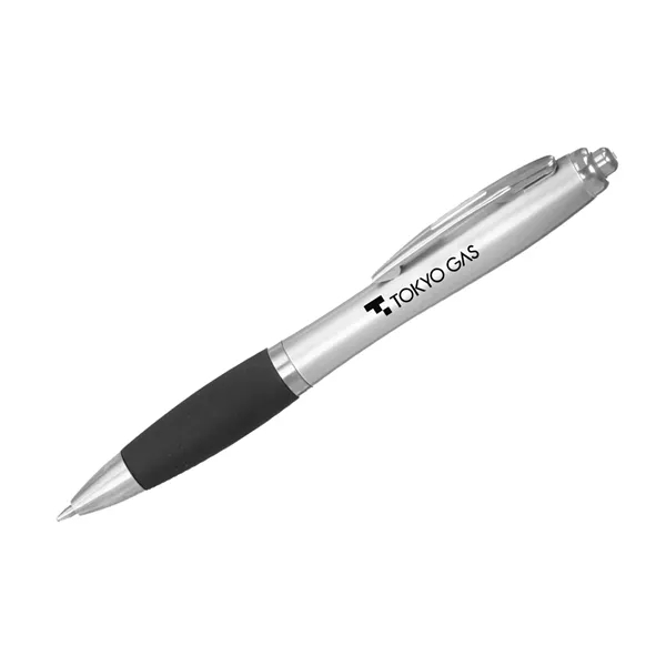Ballpoint pen with rubber grip.... from ASI 52710 Lincoln Line