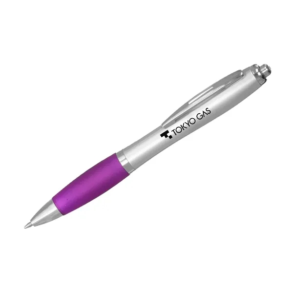 Ballpoint pen with rubber grip.... from ASI 52710 Lincoln Line