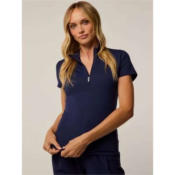 The Halley Short Sleeve Quarter-Zip is made with a technical blend... from ASI 38120 Ball Pro / Diversified Quality Kitchenware / Branded Apparel Designs